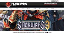 Desktop Screenshot of flashmangames.com